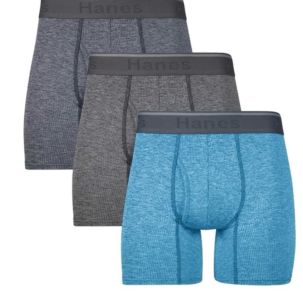 Hanes Men's Comfort Flex Fit Breathable Stretch Mesh Boxer Brief